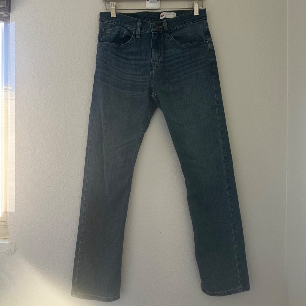 Wrangler Slim Straight Leg High Rise Blue Color Sz 28